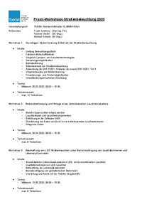 Praxis-Workshops Straßenbeleuchtung 2020