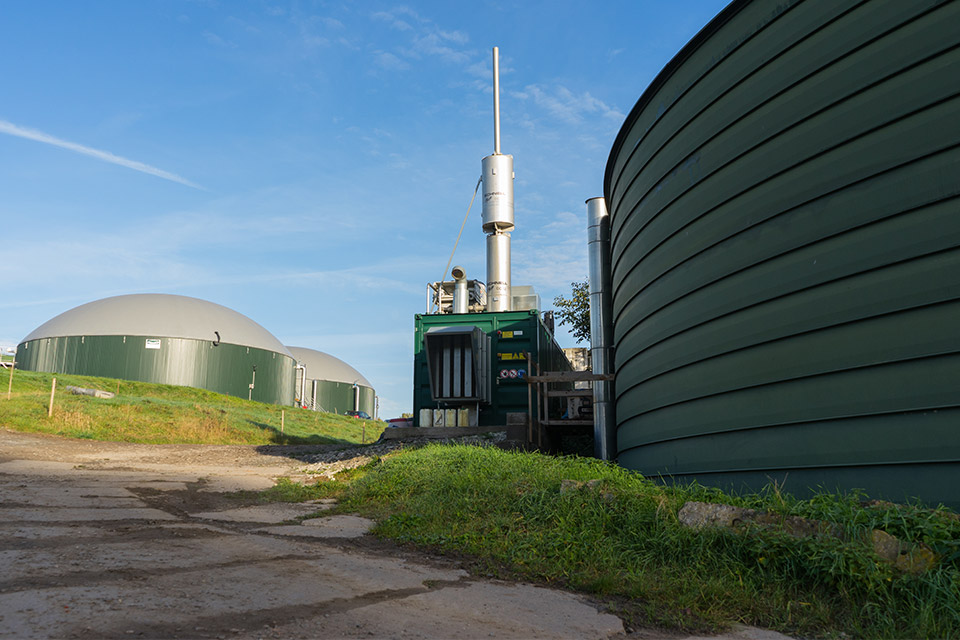 Biogasanlage Weißbach Blick auf die Biogasanlage in Weißbach in Thüringen